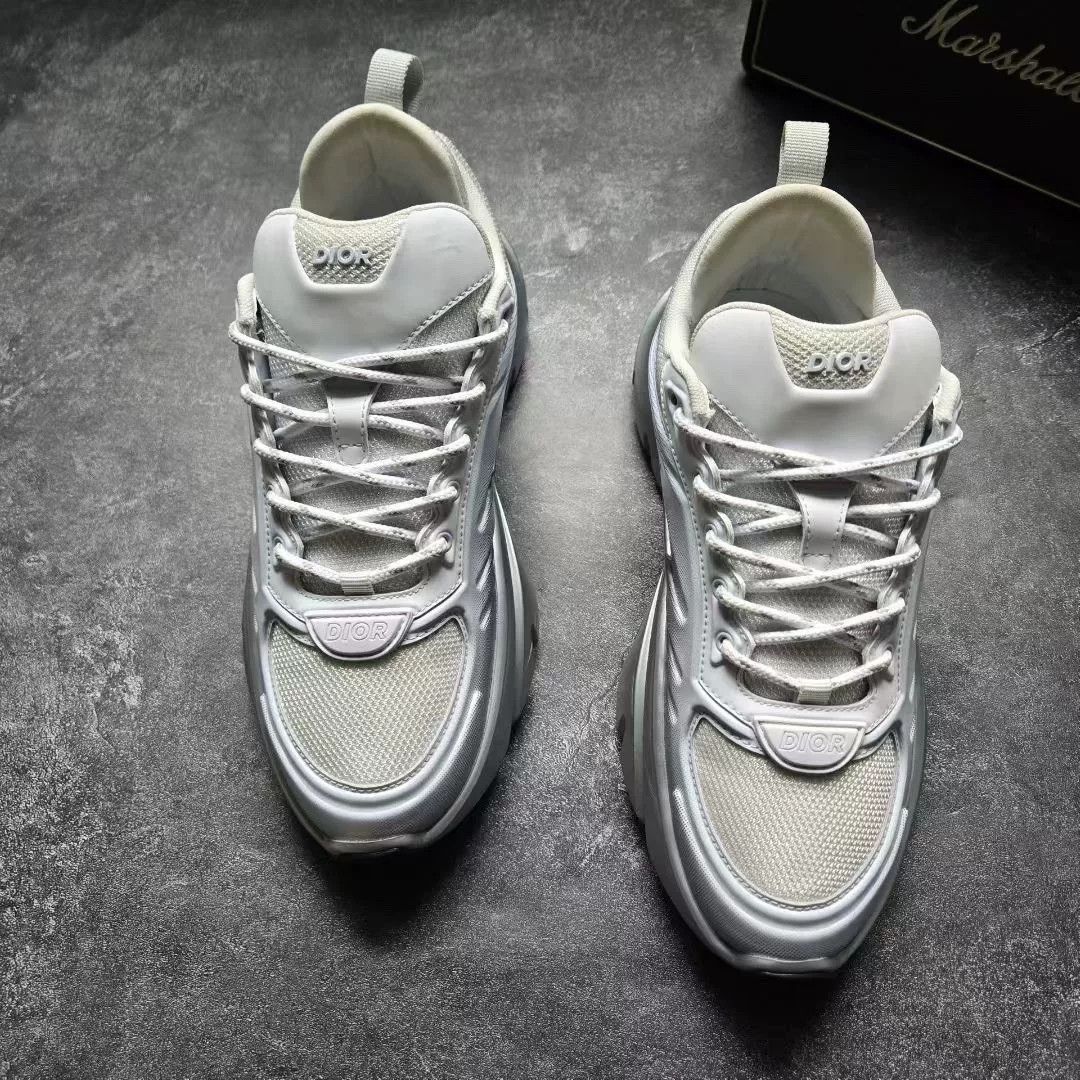 Dior Dior Collab White Lowtop Sneakers 40.5 Men Size US 8 / EU 41 - 3 Thumbnail