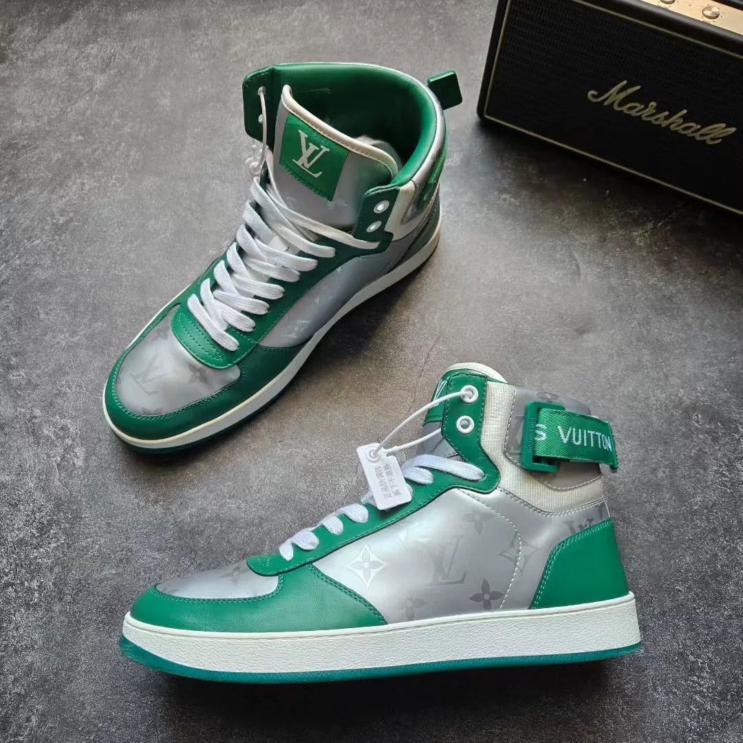 Louis Vuitton Louis Vuitton Green Lowtop Sneakers 41 Men Size US 8.5 / EU 41-42 - 4 Thumbnail