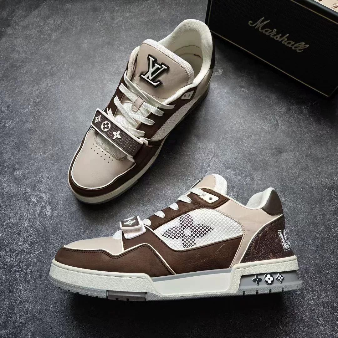 Louis Vuitton Louis Vuitton Training Brown Lowtop Sneakers 42 Men Size US 9 / EU 42 - 4 Thumbnail
