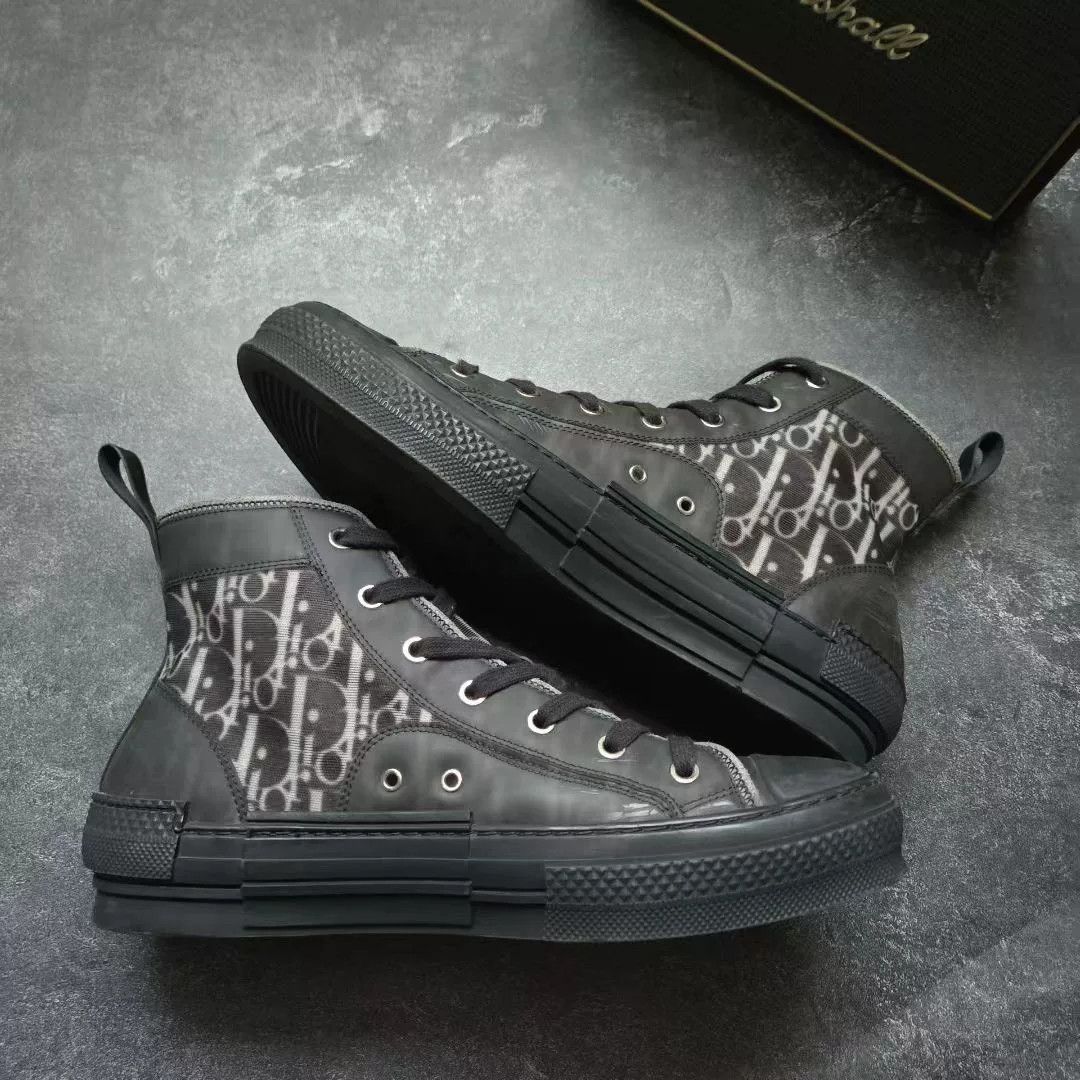 Dior Dior Black Hitop Sneakers 23 Men Size US 10 / EU 43 - 2 Thumbnail