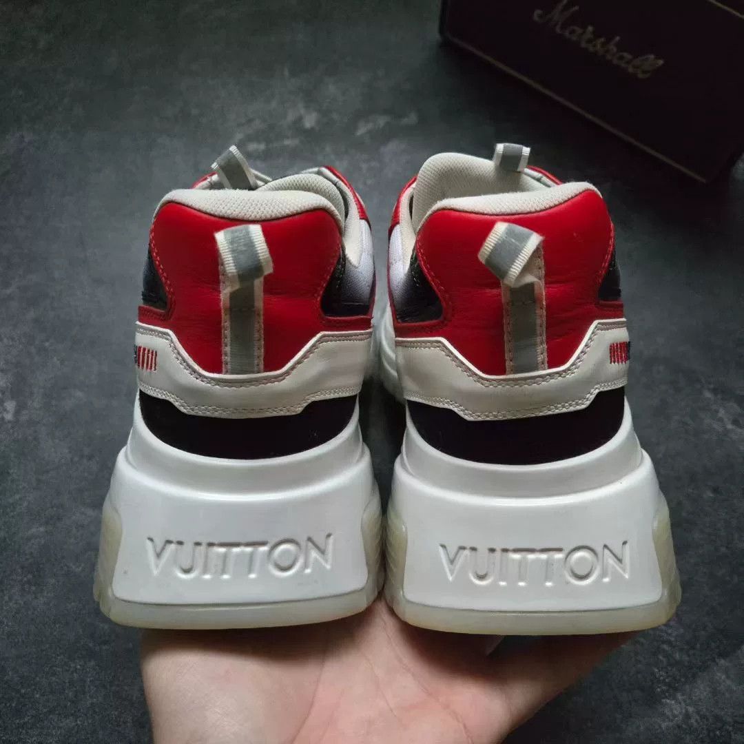 Louis Vuitton Louis Vuitton Red Lowtop Sneakers 9 Men Size US 9 / EU 42 - 6 Thumbnail