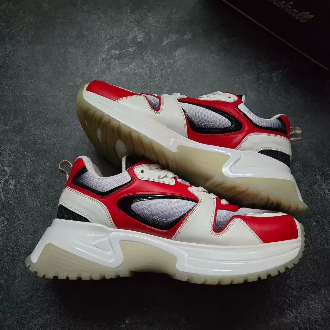 Louis Vuitton Louis Vuitton Red Lowtop Sneakers 9 Men Size US 9 / EU 42 - 2 Thumbnail