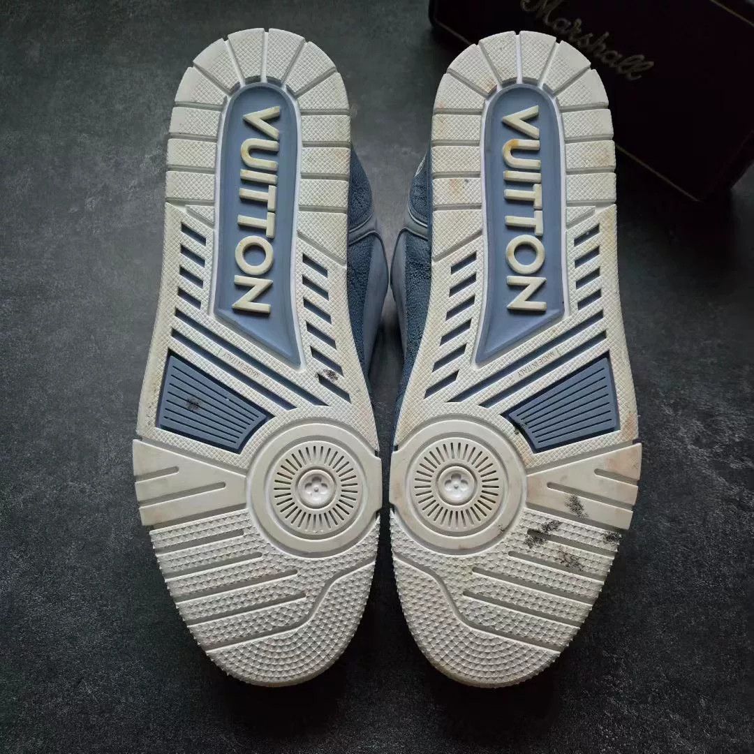 Louis Vuitton Louis Vuitton Training Blue Lowtop Sneakers 25 Men Size US 10 / EU 43 - 7 Thumbnail