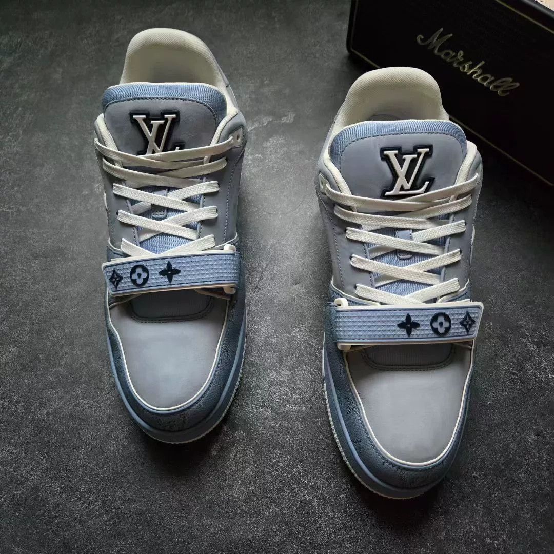 Louis Vuitton Louis Vuitton Training Blue Lowtop Sneakers 25 Men Size US 10 / EU 43 - 3 Thumbnail