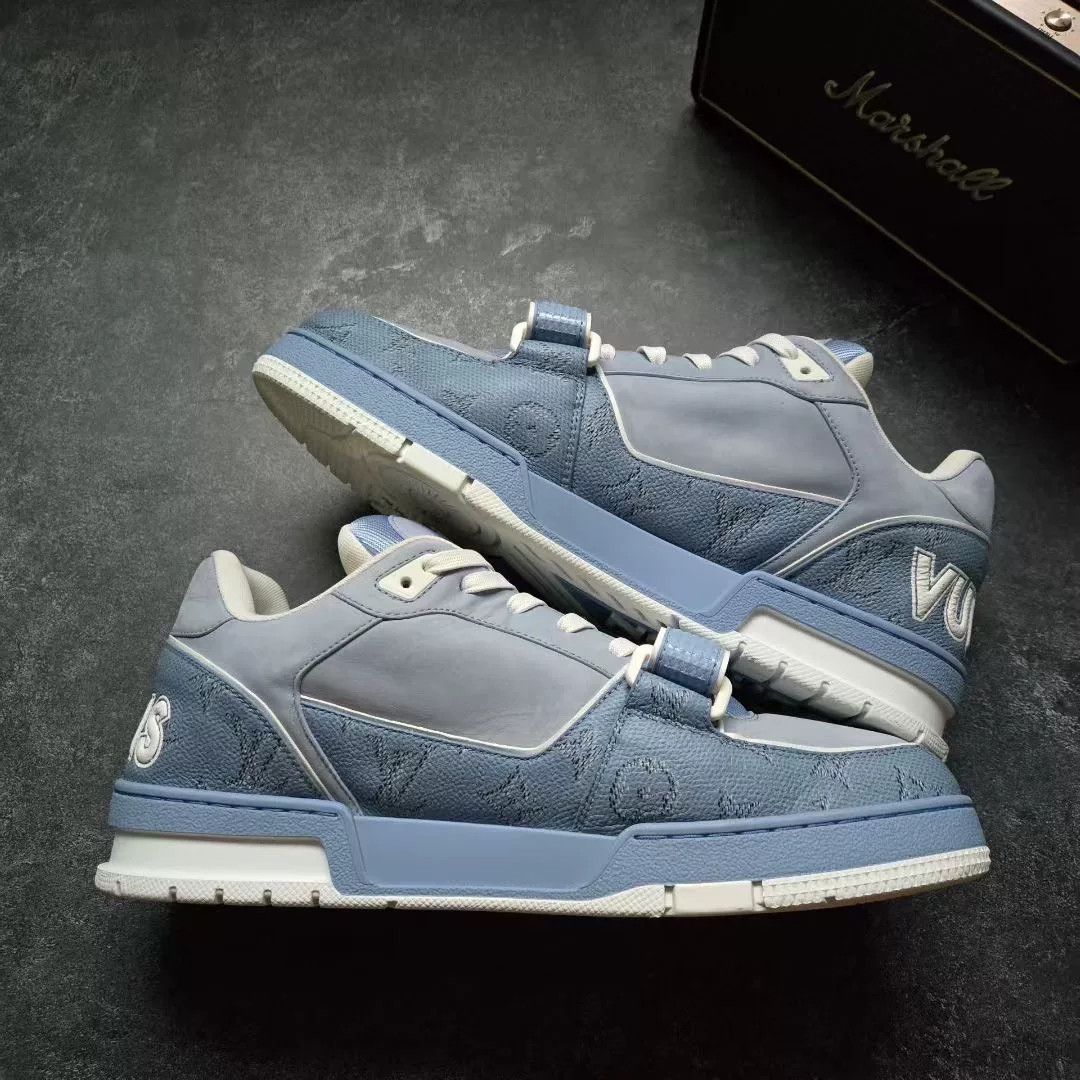 Louis Vuitton Louis Vuitton Training Blue Lowtop Sneakers 25 Men Size US 10 / EU 43 - 2 Thumbnail