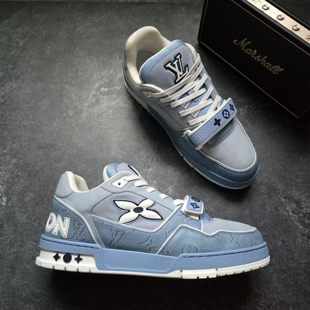 Louis Vuitton Louis Vuitton Training Blue Lowtop Sneakers 25 Men Size US 10 / EU 43 - 5 Thumbnail