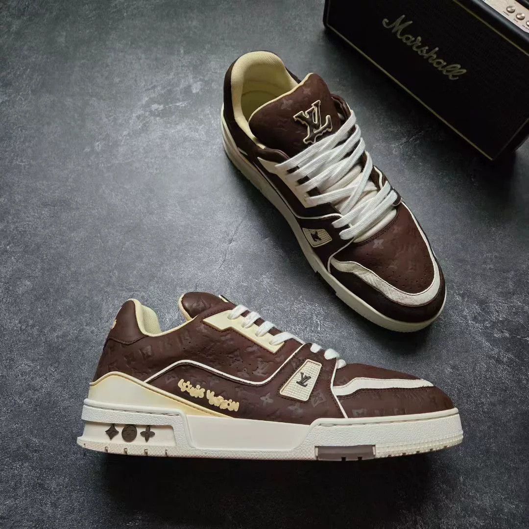 Louis Vuitton Louis Vuitton Training Brown Lowtop Sneakers 41 Men Size US 8.5 / EU 41-42 - 5 Thumbnail