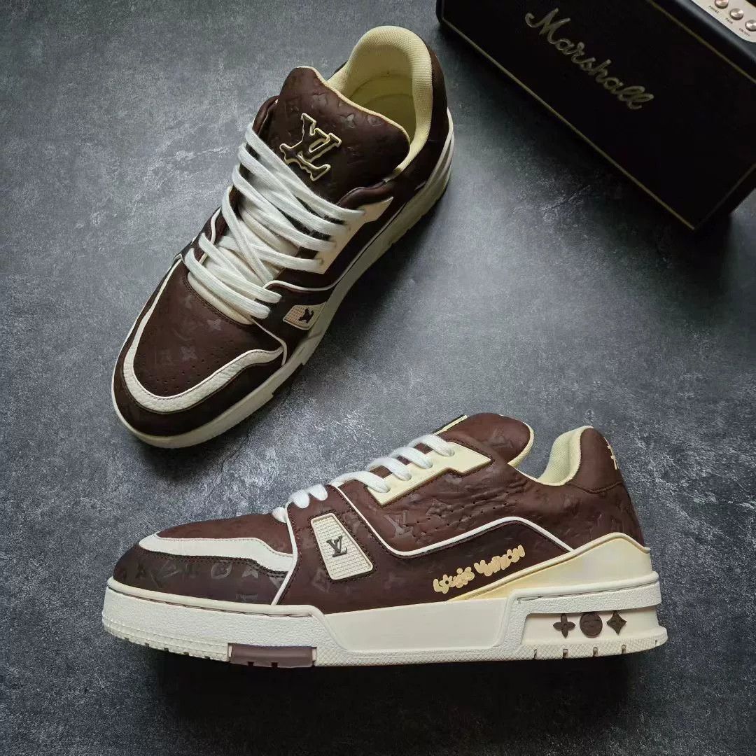Louis Vuitton Louis Vuitton Training Brown Lowtop Sneakers 41 Men Size US 8.5 / EU 41-42 - 4 Thumbnail