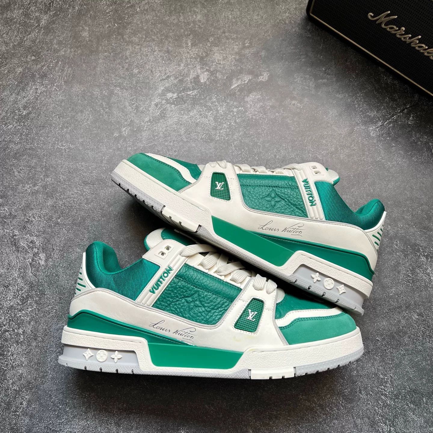 Louis Vuitton Louis Vuitton Training Green Lowtop Sneakers 25 Men Size US 10 / EU 43 - 2 Thumbnail