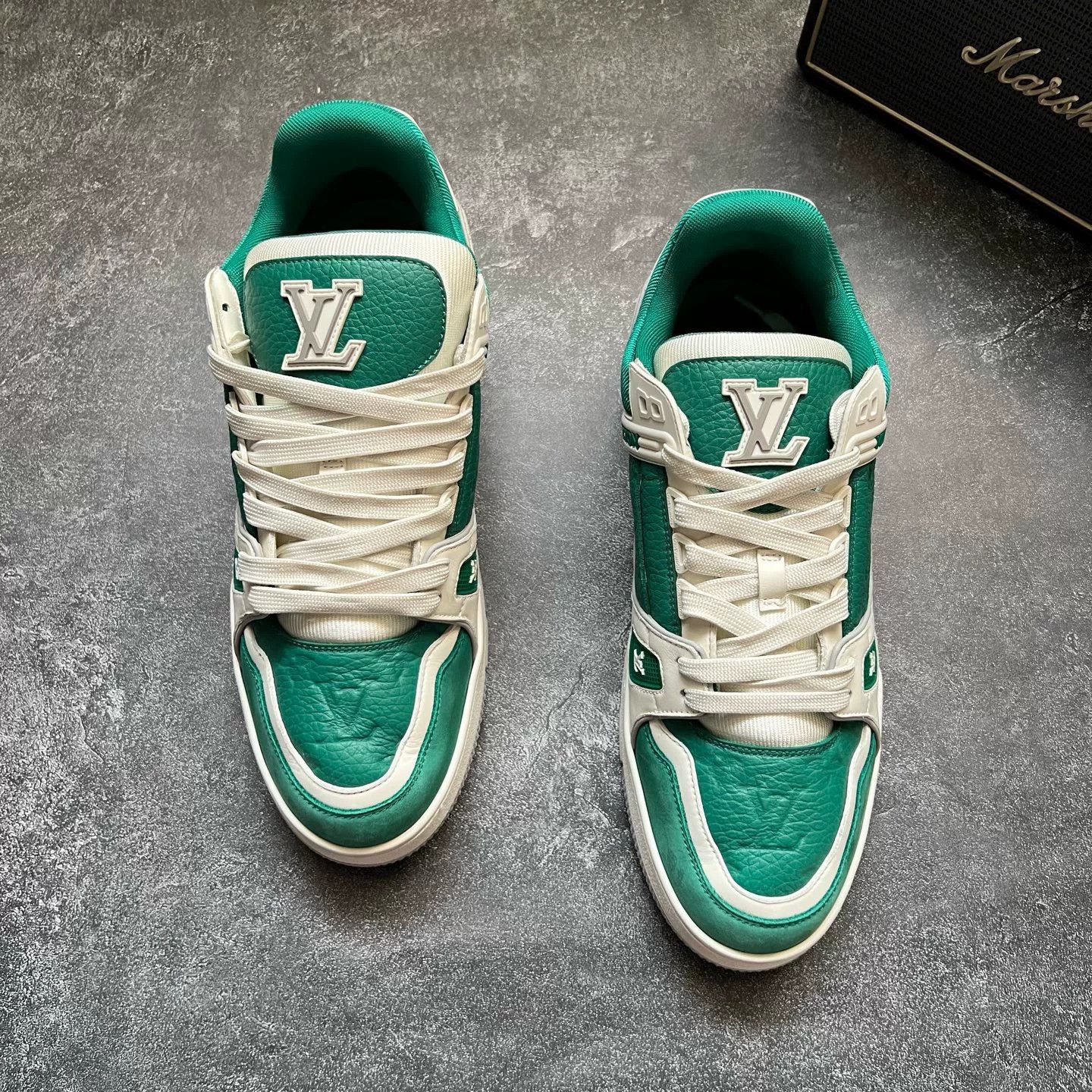 Louis Vuitton Louis Vuitton Training Green Lowtop Sneakers 25 Men Size US 10 / EU 43 - 4 Thumbnail