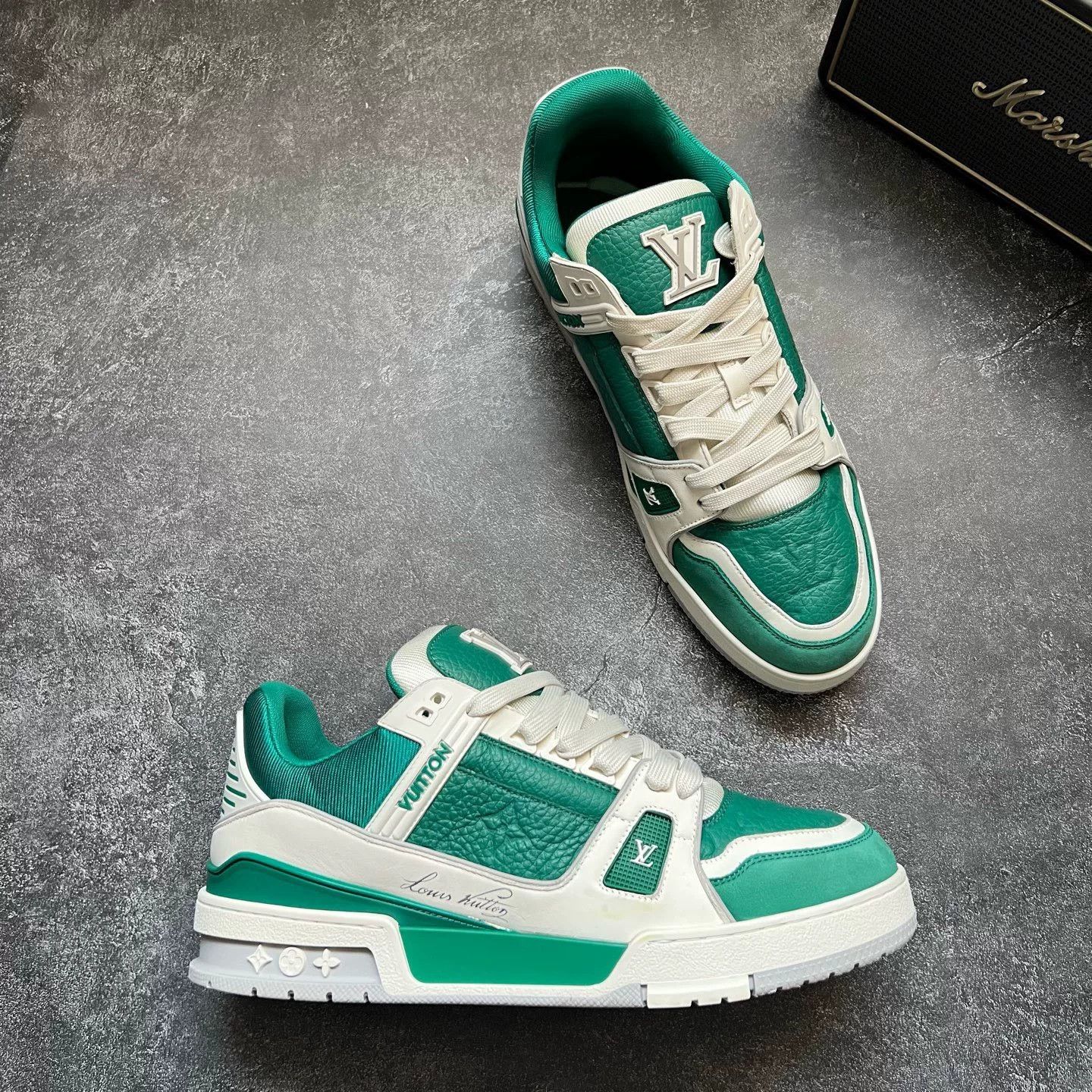 Louis Vuitton Louis Vuitton Training Green Lowtop Sneakers 25 Men Size US 10 / EU 43 - 6 Thumbnail