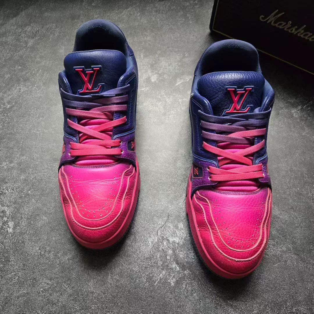 Louis Vuitton Louis Vuitton Training Purple Lowtop Sneakers 41 Men Size US 8.5 / EU 41-42 - 3 Thumbnail