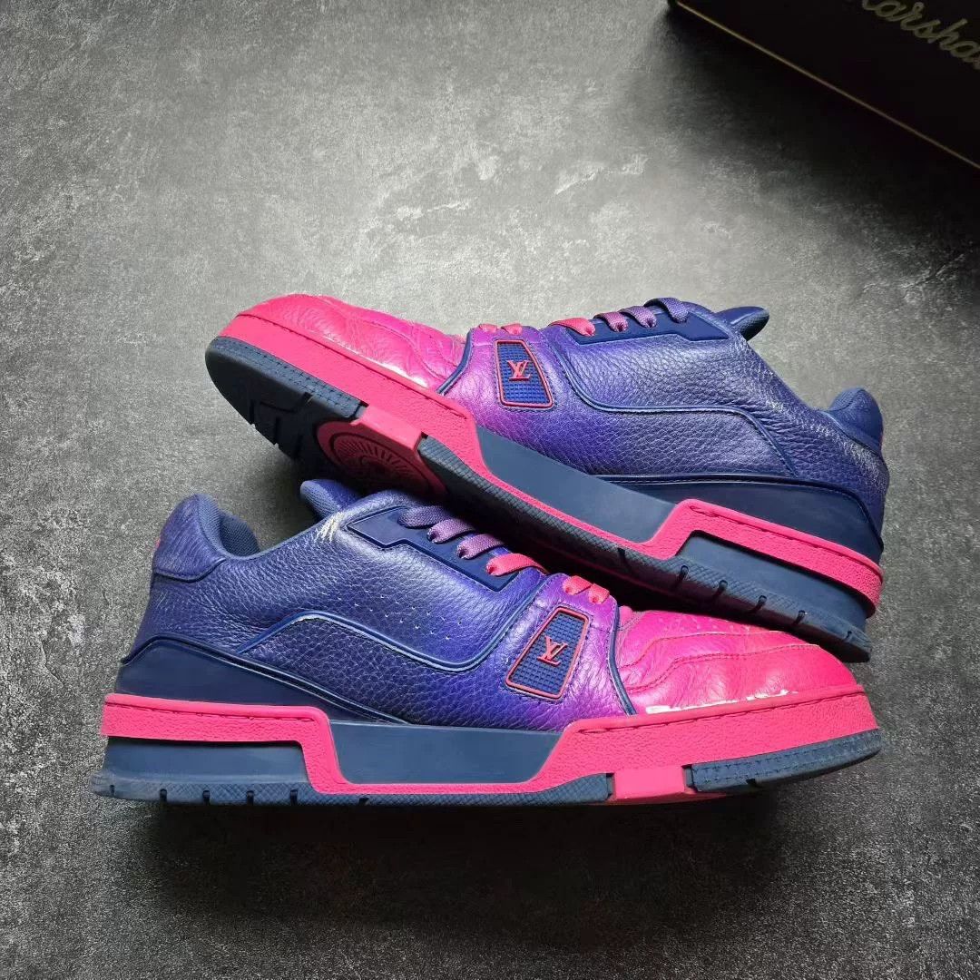 Louis Vuitton Louis Vuitton Training Purple Lowtop Sneakers 41 Men Size US 8.5 / EU 41-42 - 2 Thumbnail