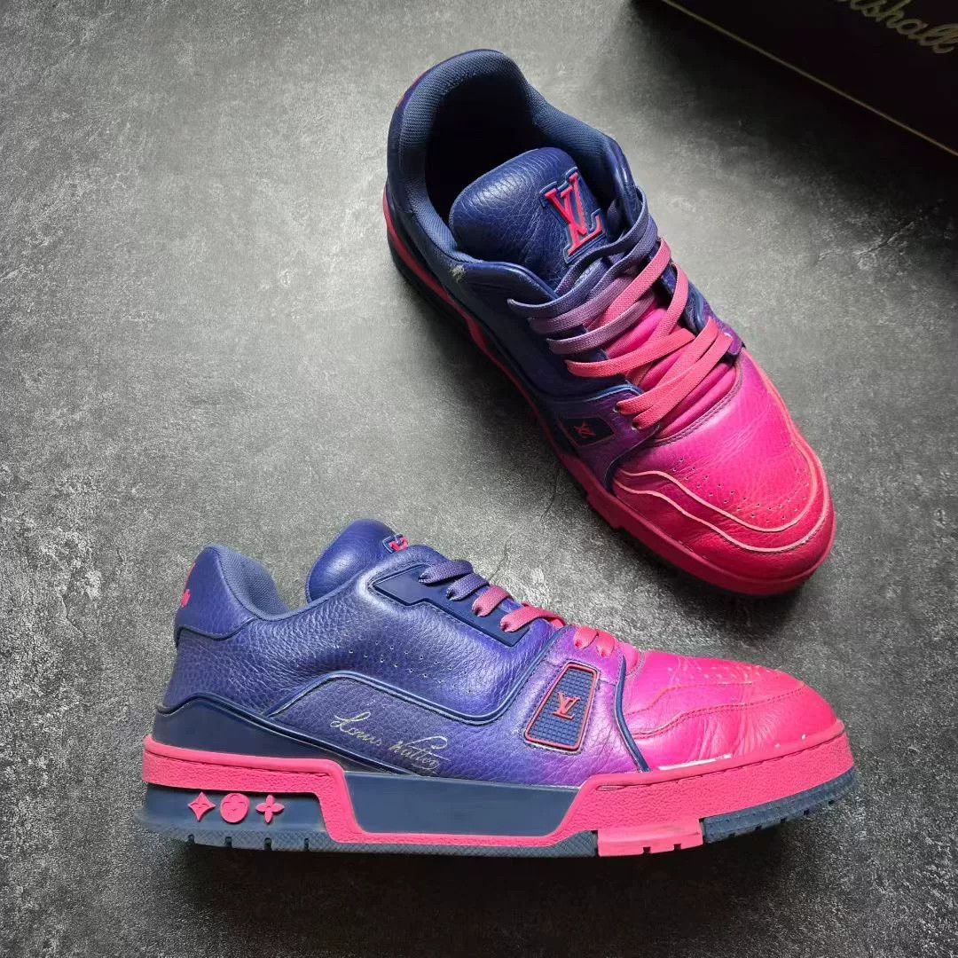 Louis Vuitton Louis Vuitton Training Purple Lowtop Sneakers 41 Men Size US 8.5 / EU 41-42 - 5 Thumbnail