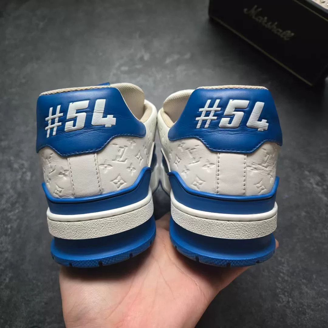Louis Vuitton Louis Vuitton Training Blue Lowtop Sneakers 9 Men Size US 9 / EU 42 - 6 Thumbnail
