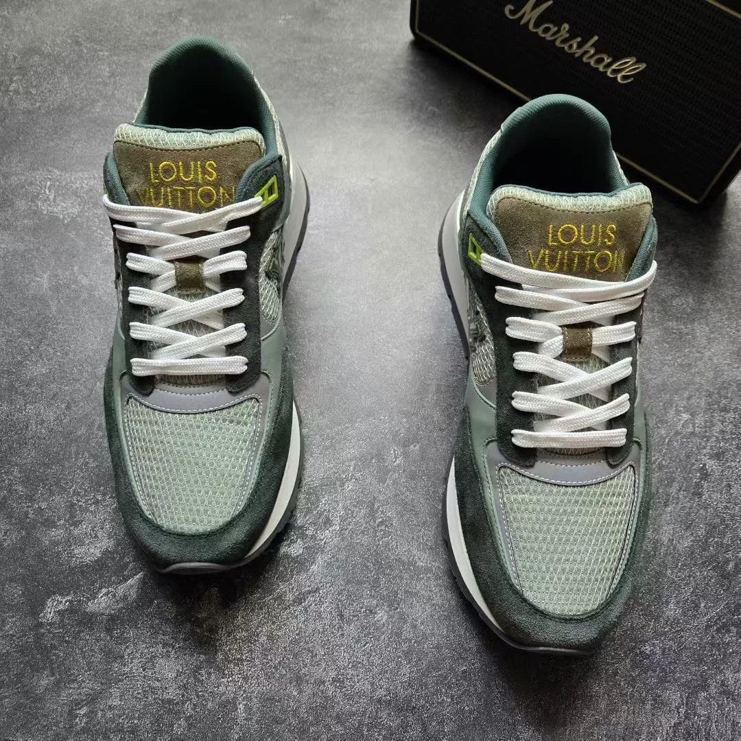 Louis Vuitton Louis Vuitton Green Lowtop Sneakers 41 Men Size US 8.5 / EU 41-42 - 3 Thumbnail