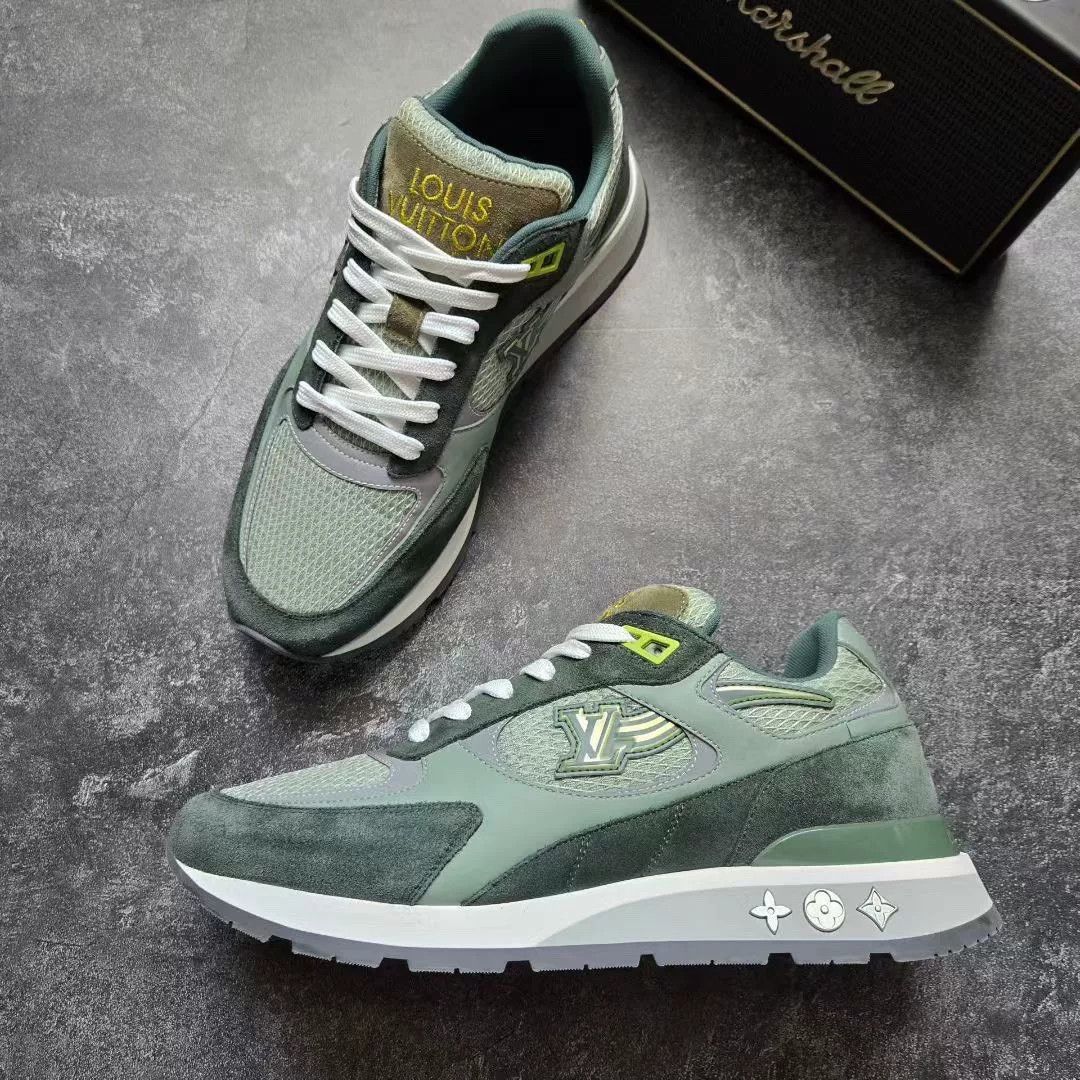 Louis Vuitton Louis Vuitton Green Lowtop Sneakers 41 Men Size US 8.5 / EU 41-42 - 4 Thumbnail