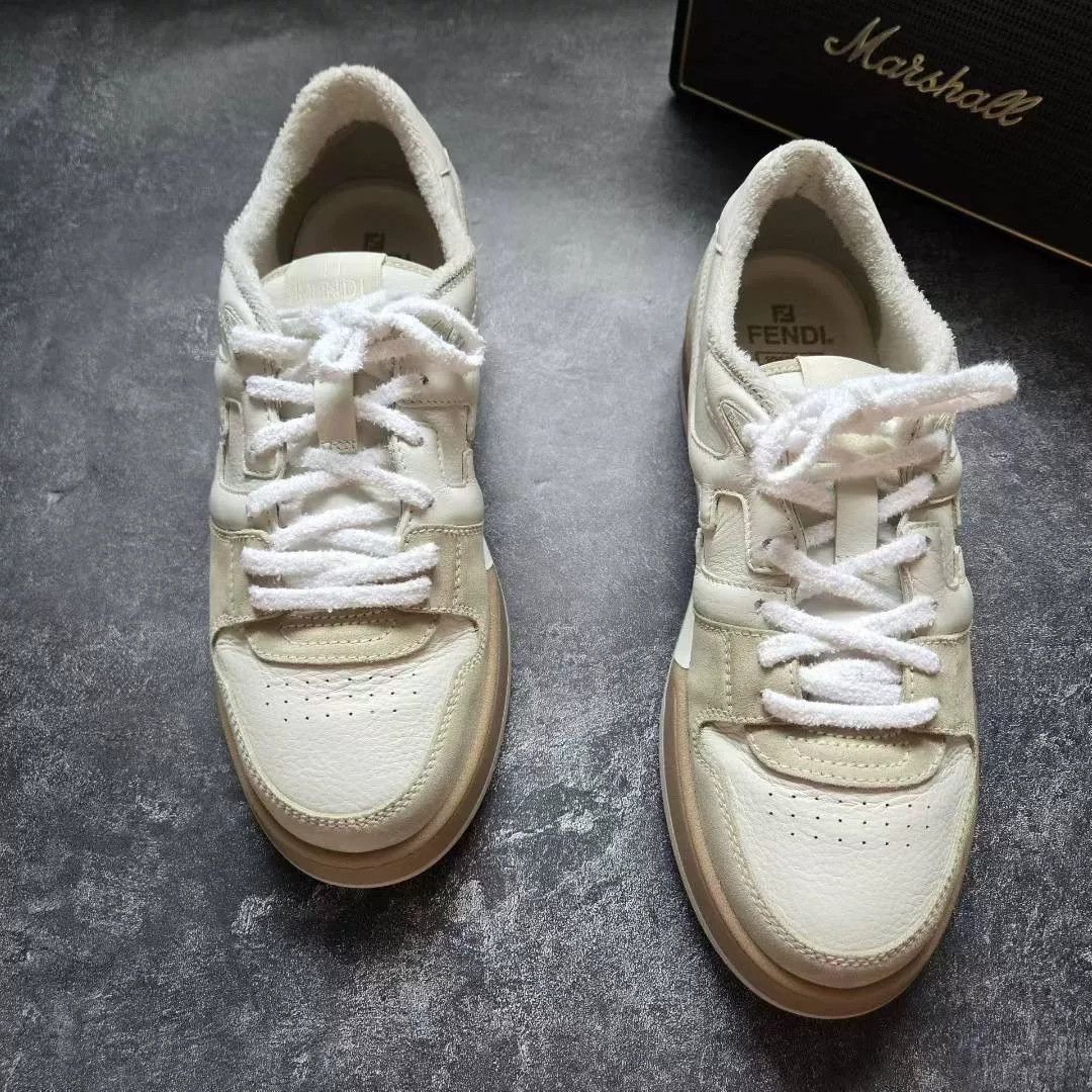 Fendi Fendi White Lowtop Sneakers 11 Men Size US 11 / EU 44 - 3 Thumbnail