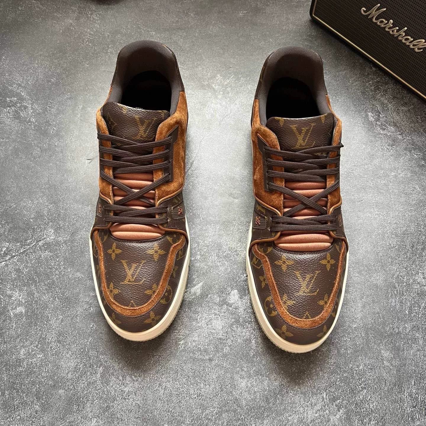 Louis Vuitton Louis Vuitton Training Brown Lowtop Sneakers 11 Men Size US 11 / EU 44 - 3 Thumbnail