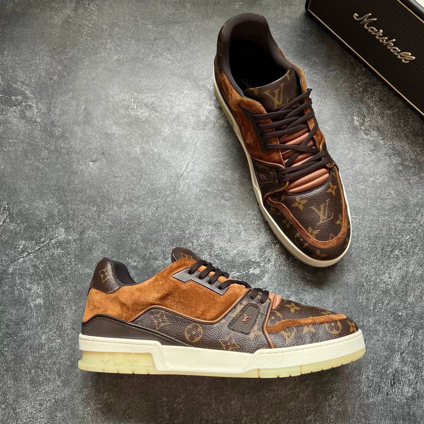 Louis Vuitton Louis Vuitton Training Brown Lowtop Sneakers 11 Men Size US 11 / EU 44 - 5 Thumbnail