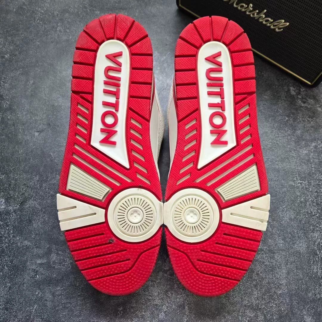 Louis Vuitton Louis Vuitton Training Red Lowtop Sneakers 42 Men Size US 9 / EU 42 - 7 Thumbnail