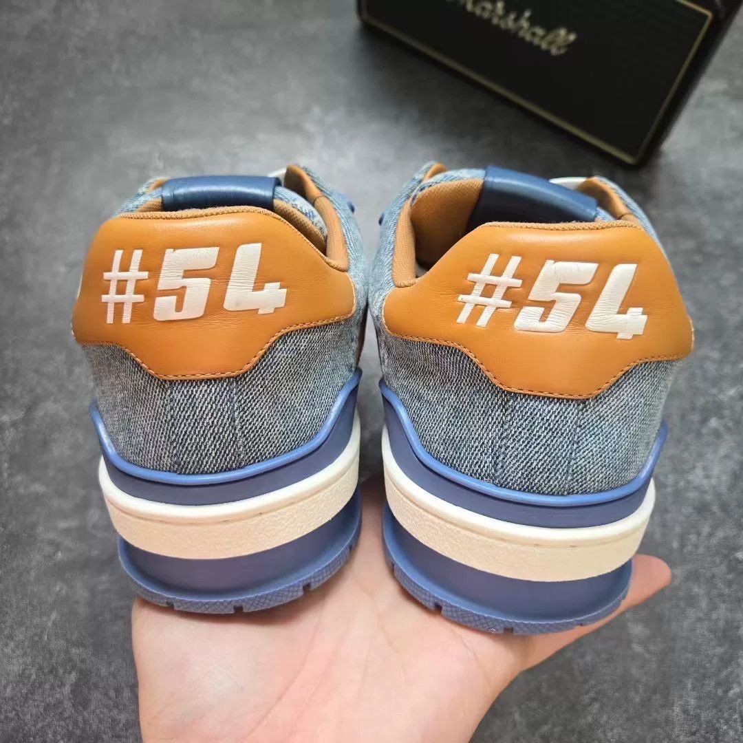 Louis Vuitton Louis Vuitton Training Blue Lowtop Sneakers 42 Men Size US 9 / EU 42 - 6 Thumbnail