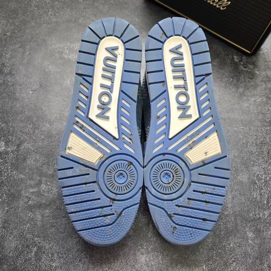 Louis Vuitton Louis Vuitton Training Blue Lowtop Sneakers 42 Men Size US 9 / EU 42 - 7 Thumbnail