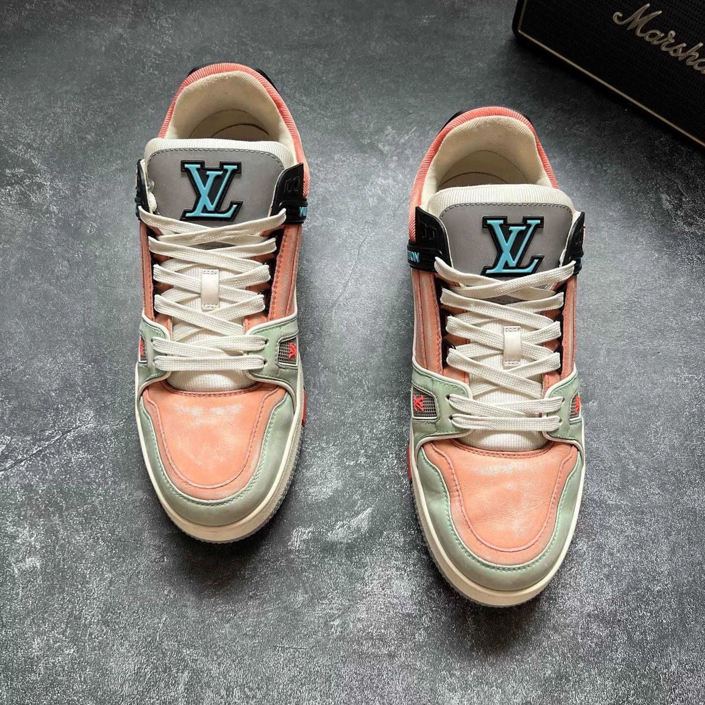 Louis Vuitton Louis Vuitton Training Green Lowtop Sneakers 41 Men Size US 8.5 / EU 41-42 - 3 Thumbnail