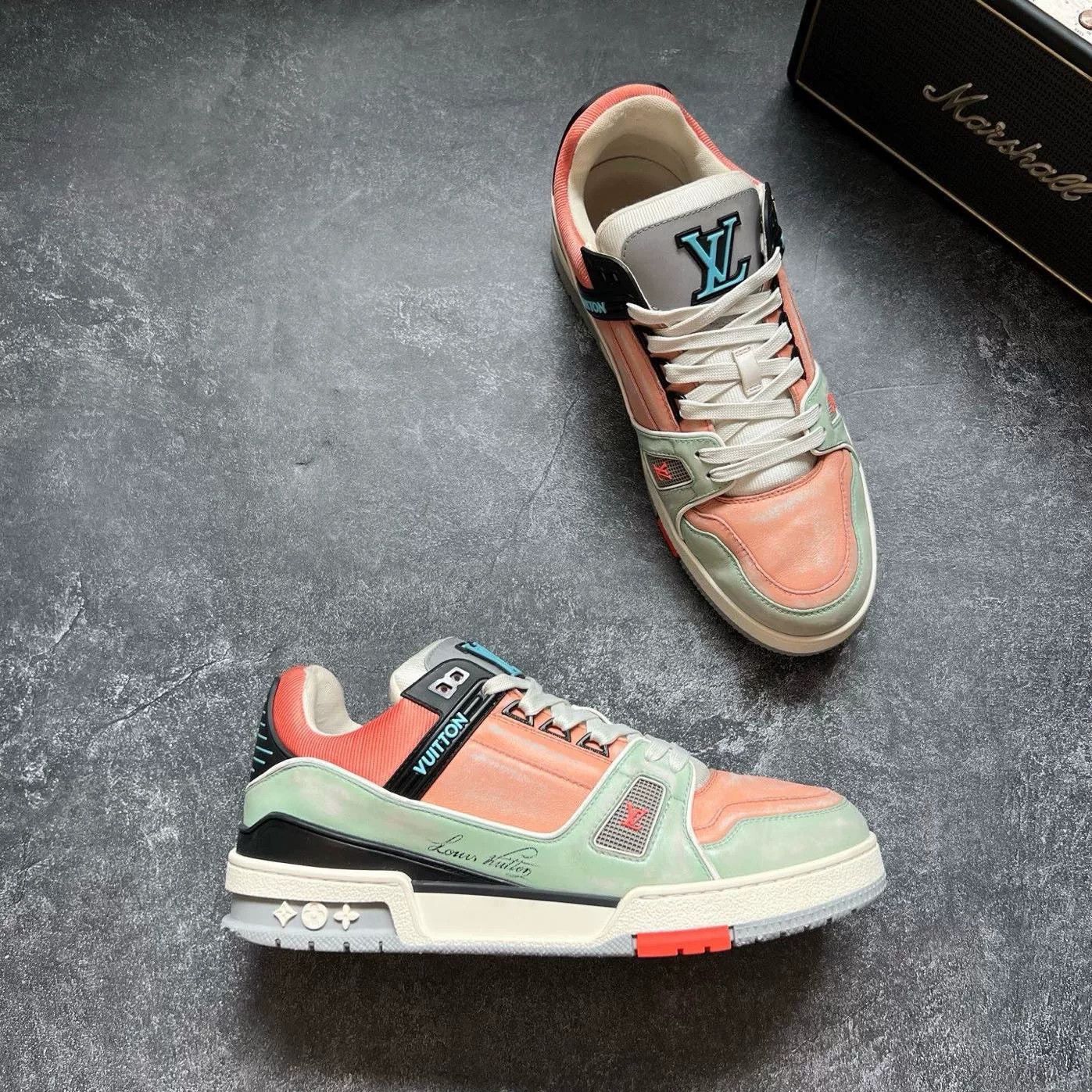 Louis Vuitton Louis Vuitton Training Green Lowtop Sneakers 41 Men Size US 8.5 / EU 41-42 - 5 Thumbnail