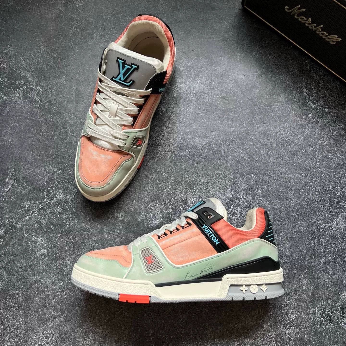 Louis Vuitton Louis Vuitton Training Green Lowtop Sneakers 41 Men Size US 8.5 / EU 41-42 - 4 Thumbnail