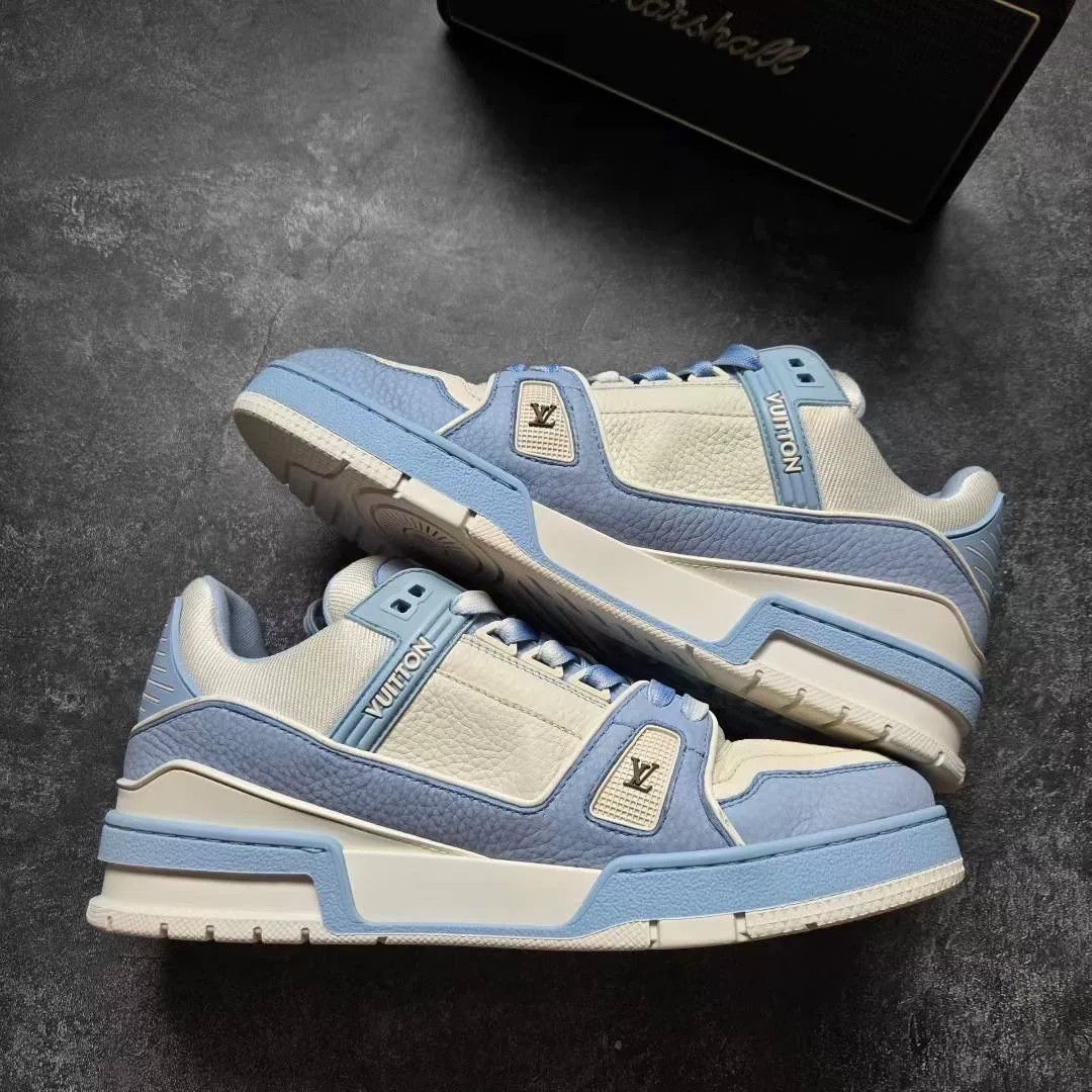 Louis Vuitton Louis Vuitton Training Blue Lowtop Sneakers 41 Men Size US 8.5 / EU 41-42 - 2 Thumbnail
