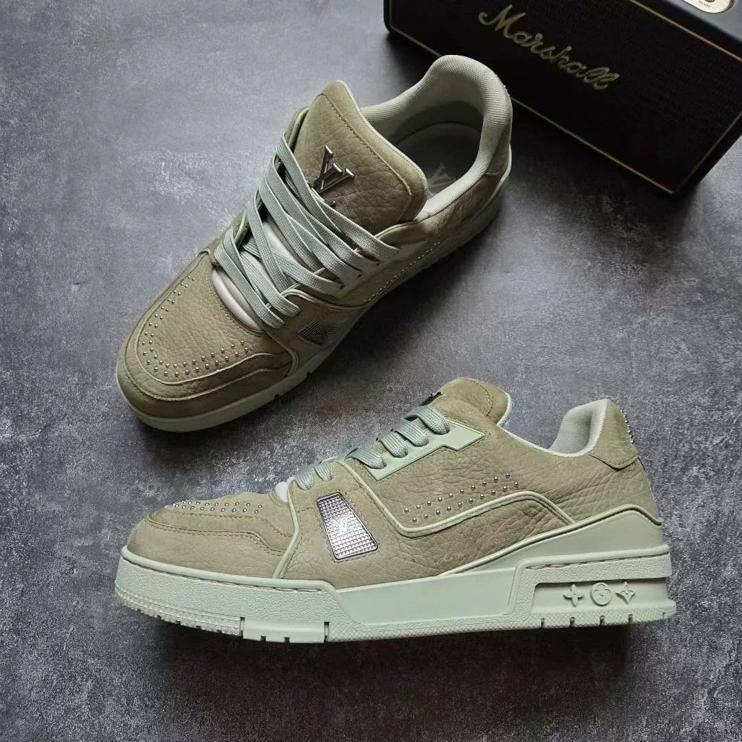 Louis Vuitton Louis Vuitton Training Green Lowtop Sneakers 25 Men Size US 10 / EU 43 - 4 Thumbnail
