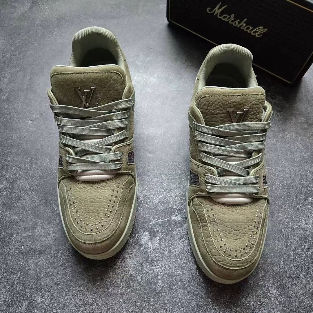Louis Vuitton Louis Vuitton Training Green Lowtop Sneakers 25 Men Size US 10 / EU 43 - 3 Thumbnail