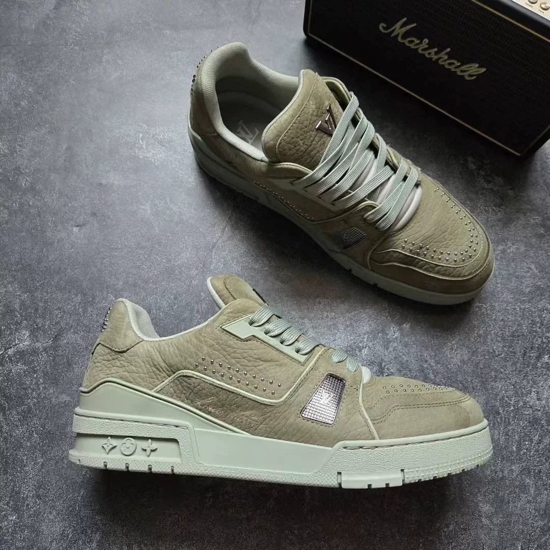 Louis Vuitton Louis Vuitton Training Green Lowtop Sneakers 25 Men Size US 10 / EU 43 - 5 Thumbnail