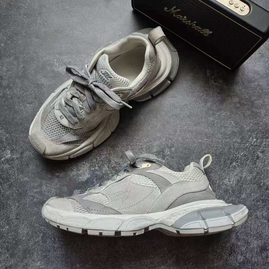 Balenciaga Balenciaga Gray Lowtop Sneakers XXXL Men Size US 10 / EU 43 - 4 Thumbnail