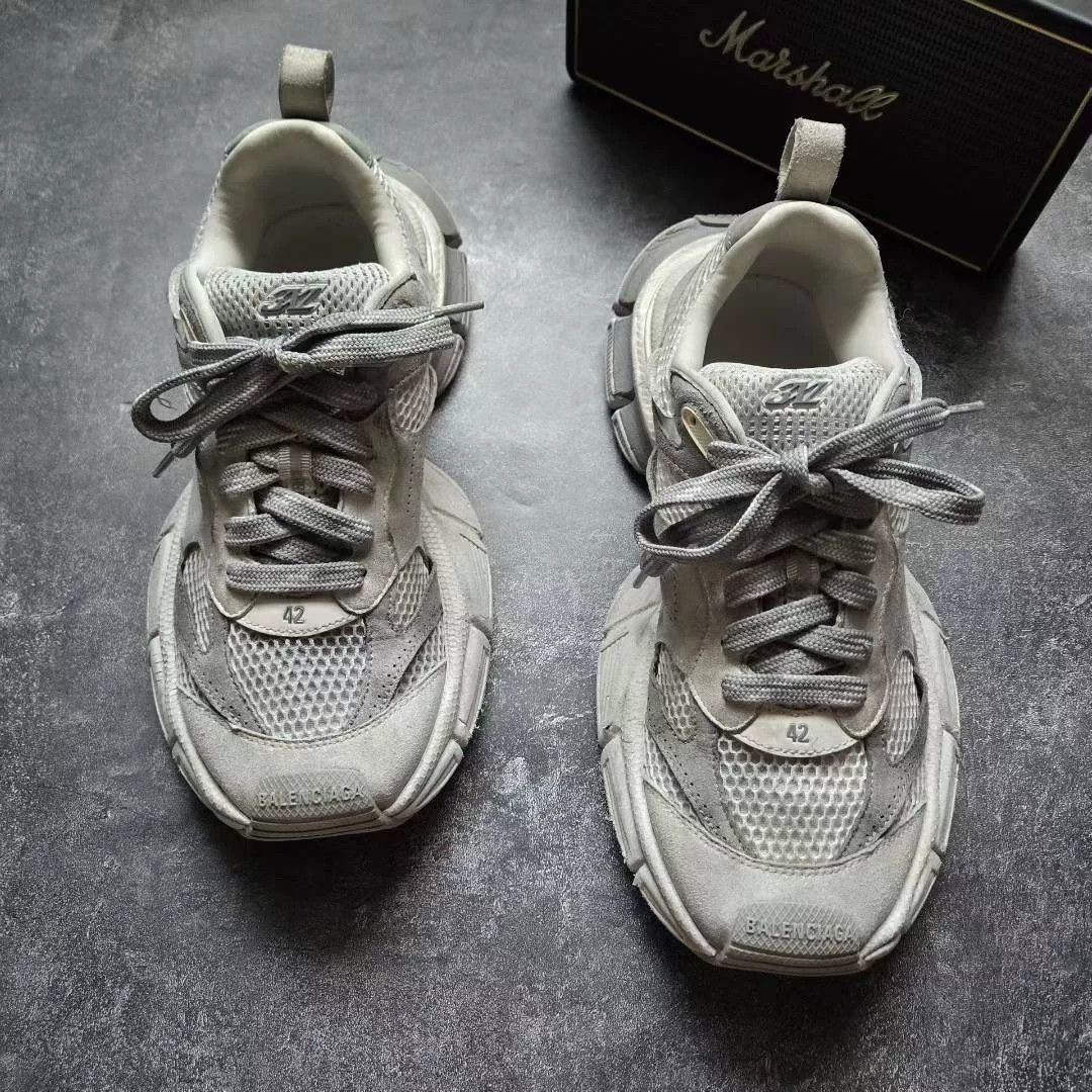 Balenciaga Balenciaga Gray Lowtop Sneakers XXXL Men Size US 10 / EU 43 - 3 Thumbnail