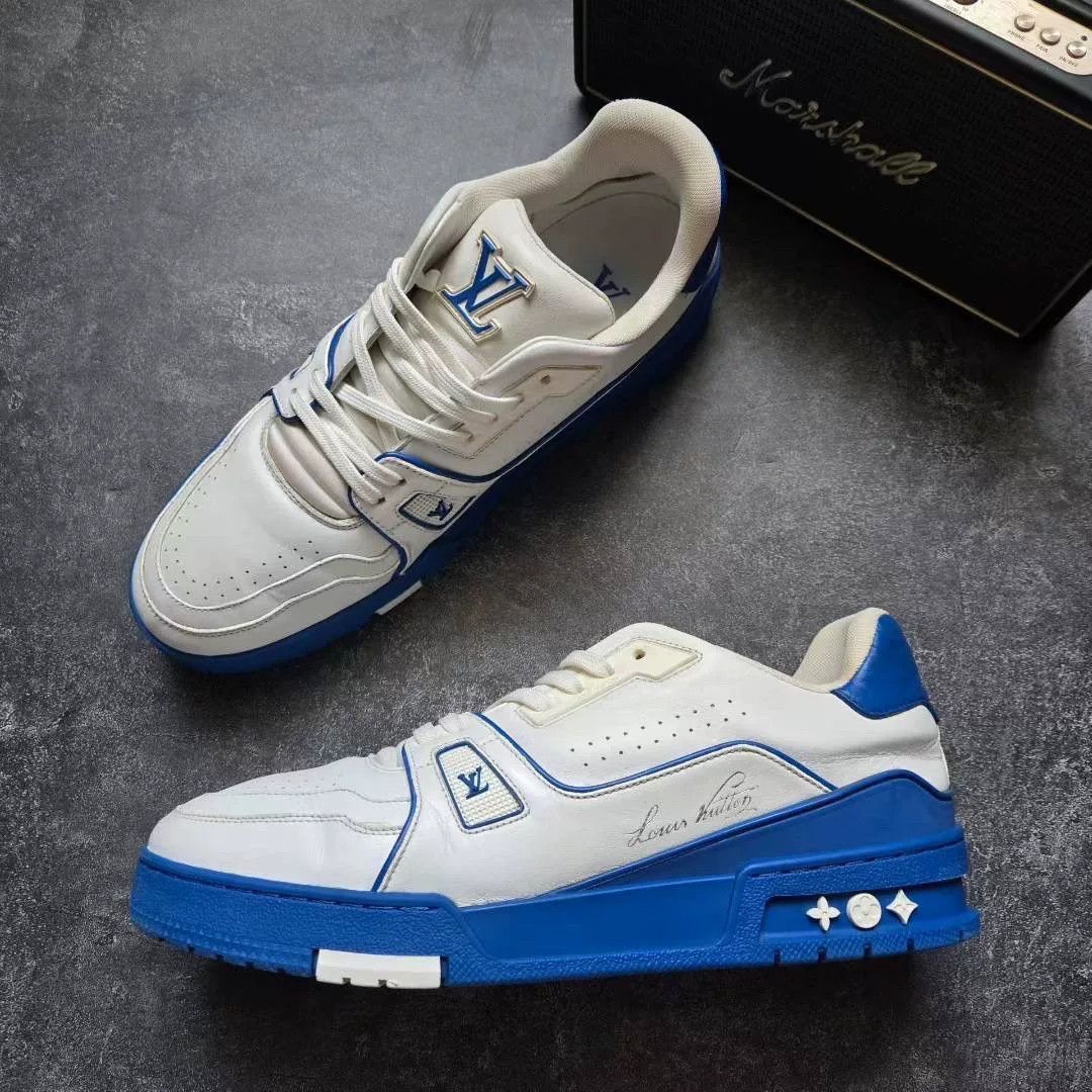 Louis Vuitton Louis Vuitton Training Blue Lowtop Sneakers 42 Men Size US 9 / EU 42 - 4 Thumbnail