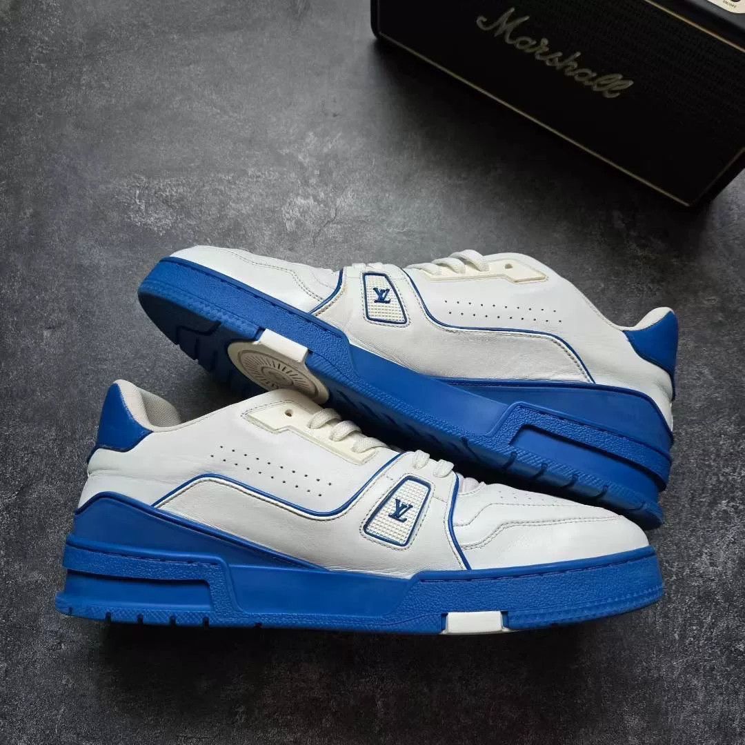 Louis Vuitton Louis Vuitton Training Blue Lowtop Sneakers 42 Men Size US 9 / EU 42 - 2 Thumbnail