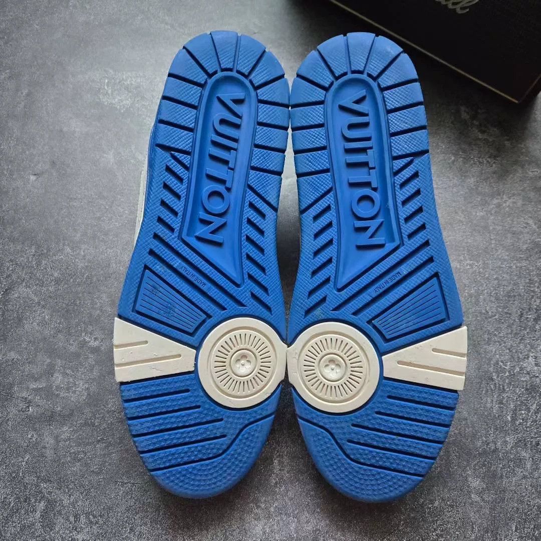 Louis Vuitton Louis Vuitton Training Blue Lowtop Sneakers 42 Men Size US 9 / EU 42 - 7 Thumbnail