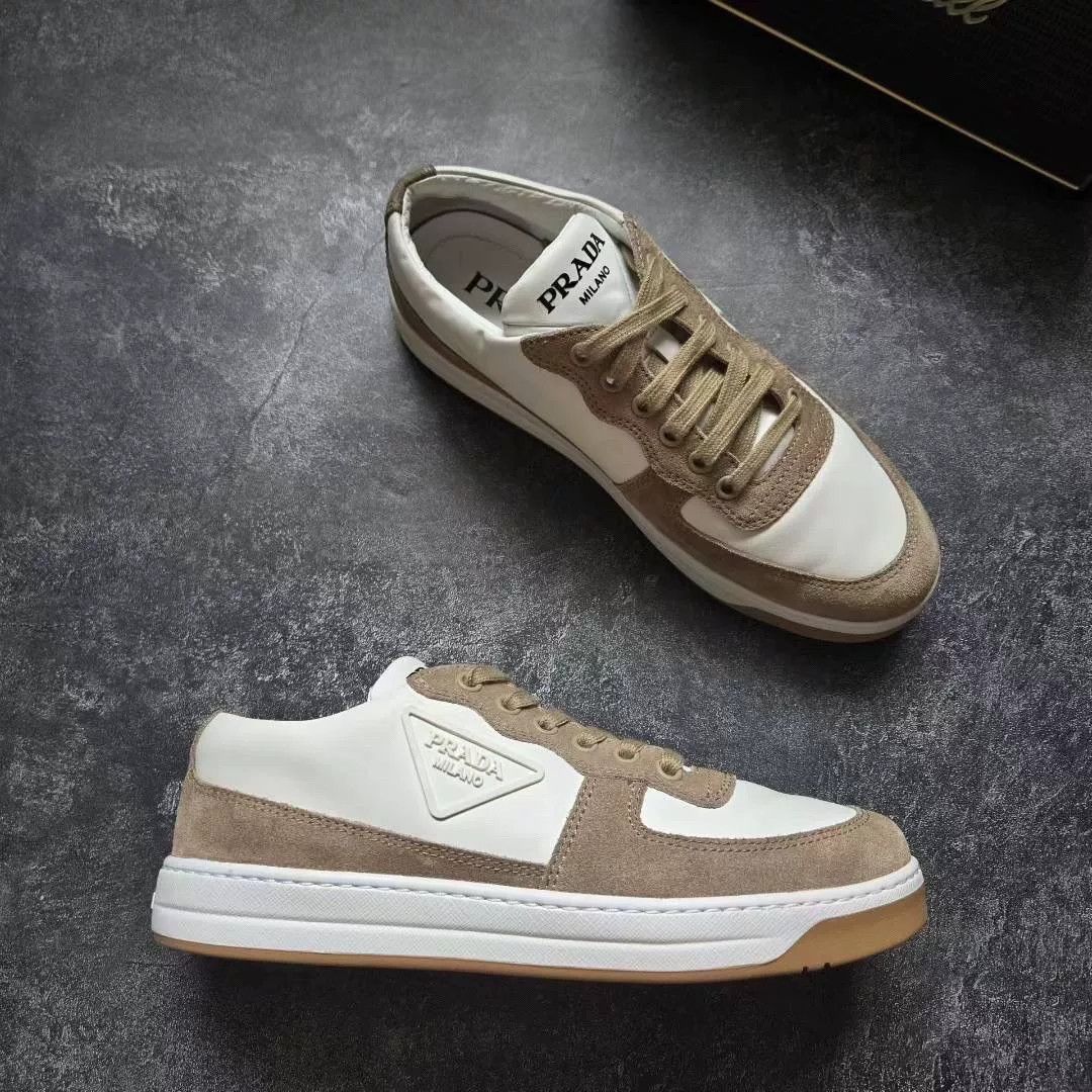 Prada Prada White Lowtop Sneakers 37 Women Size US 6.5 / IT 36.5 - 5 Thumbnail