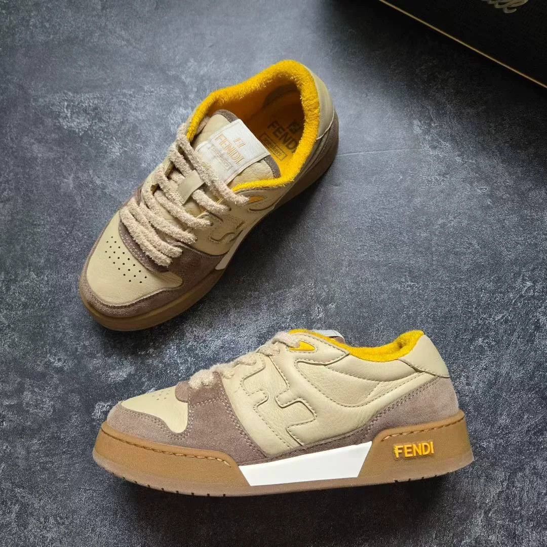 Fendi Fendi Beige Lowtop Sneakers 37 Women Size US 6.5 / IT 36.5 - 4 Thumbnail
