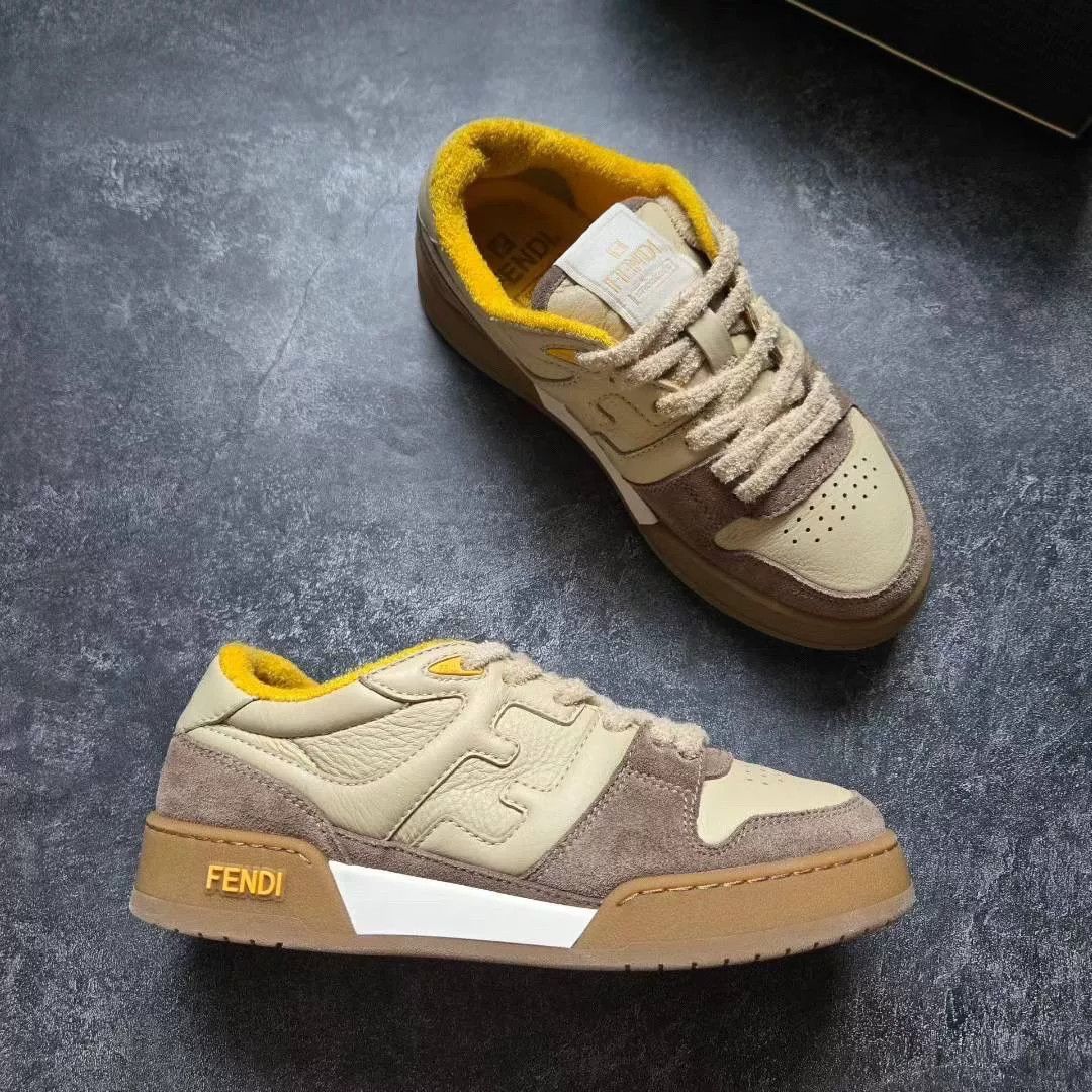 Fendi Fendi Beige Lowtop Sneakers 37 Women Size US 6.5 / IT 36.5 - 5 Thumbnail