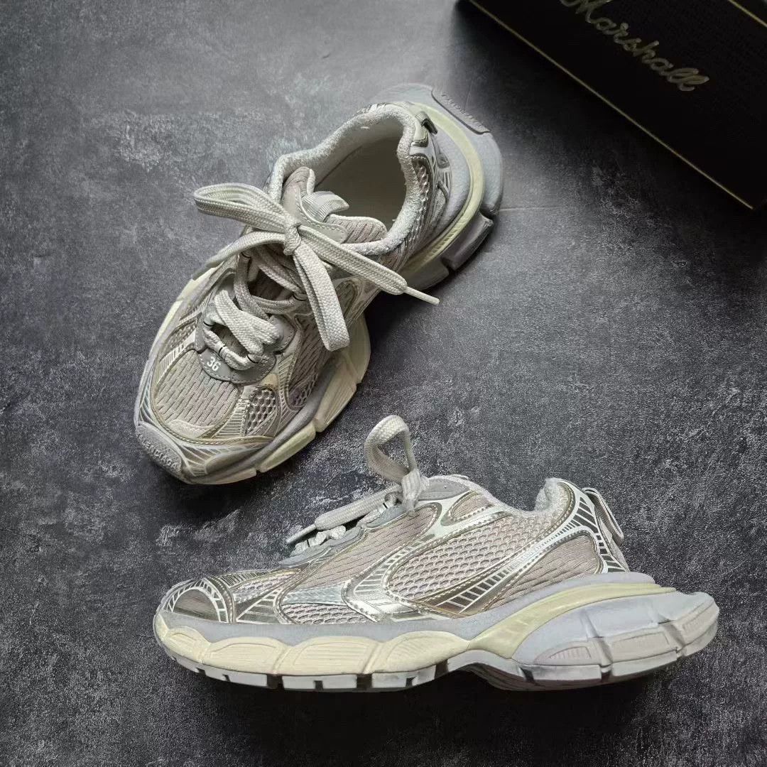 Balenciaga Balenciaga Beige Lowtop Sneakers XXXL Women Size US 8 / IT 38 - 4 Thumbnail