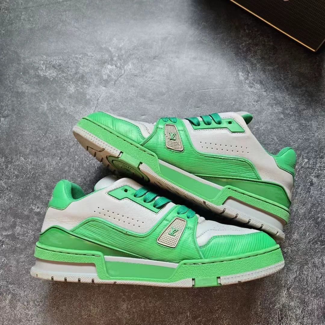 Louis Vuitton Louis Vuitton Training Green Lowtop Sneakers 41 Men Size US 8.5 / EU 41-42 - 2 Thumbnail