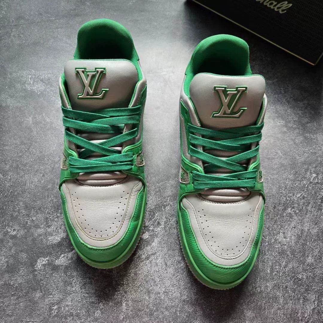 Louis Vuitton Louis Vuitton Training Green Lowtop Sneakers 41 Men Size US 8.5 / EU 41-42 - 3 Thumbnail