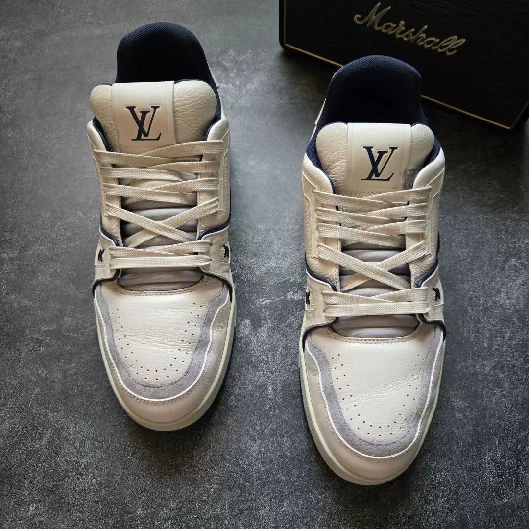 Louis Vuitton Louis Vuitton Training Blue Lowtop Sneakers 42 Men Size US 9 / EU 42 - 3 Thumbnail