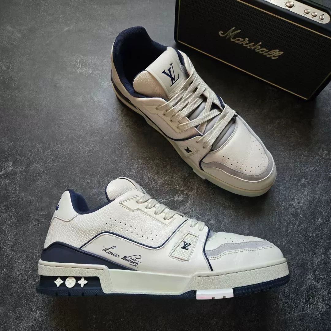Louis Vuitton Louis Vuitton Training Blue Lowtop Sneakers 42 Men Size US 9 / EU 42 - 5 Thumbnail