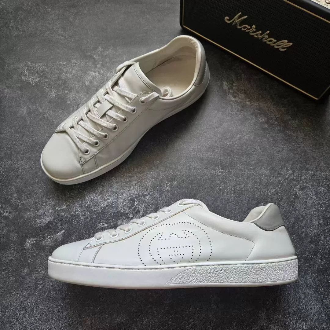 Gucci Gucci White Lowtop Sneakers 40 Men Size US 7.5 / EU 40-41 - 4 Thumbnail