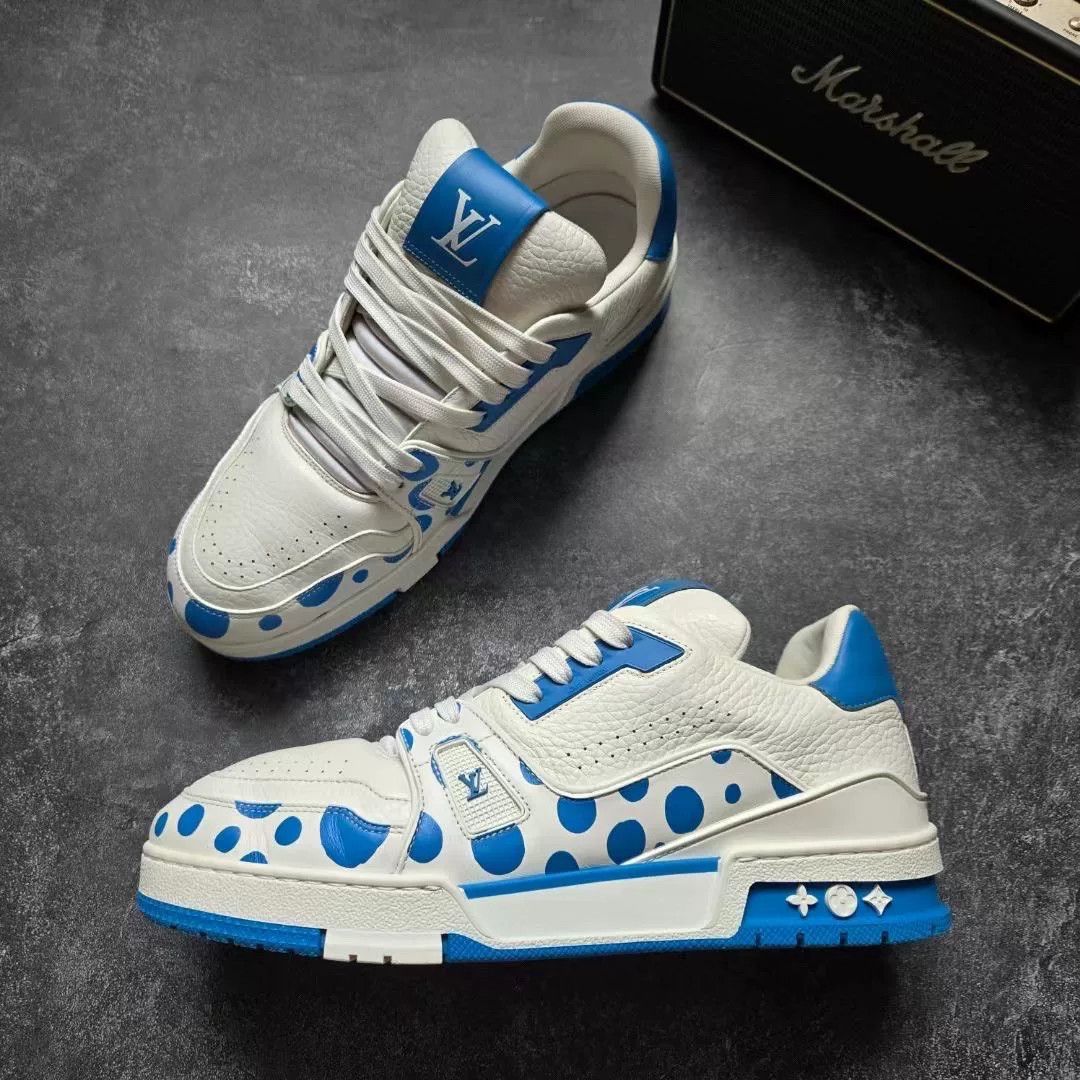 Louis Vuitton Louis Vuitton Training Blue Lowtop Sneakers 42 Men Size US 9 / EU 42 - 4 Thumbnail
