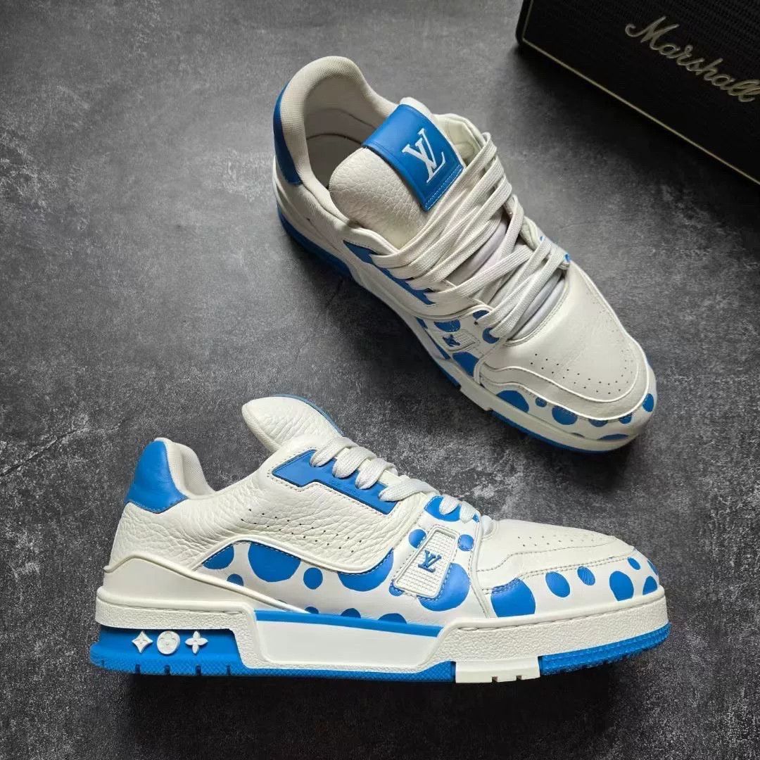 Louis Vuitton Louis Vuitton Training Blue Lowtop Sneakers 42 Men Size US 9 / EU 42 - 5 Thumbnail
